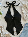 Split-Back Halter Top