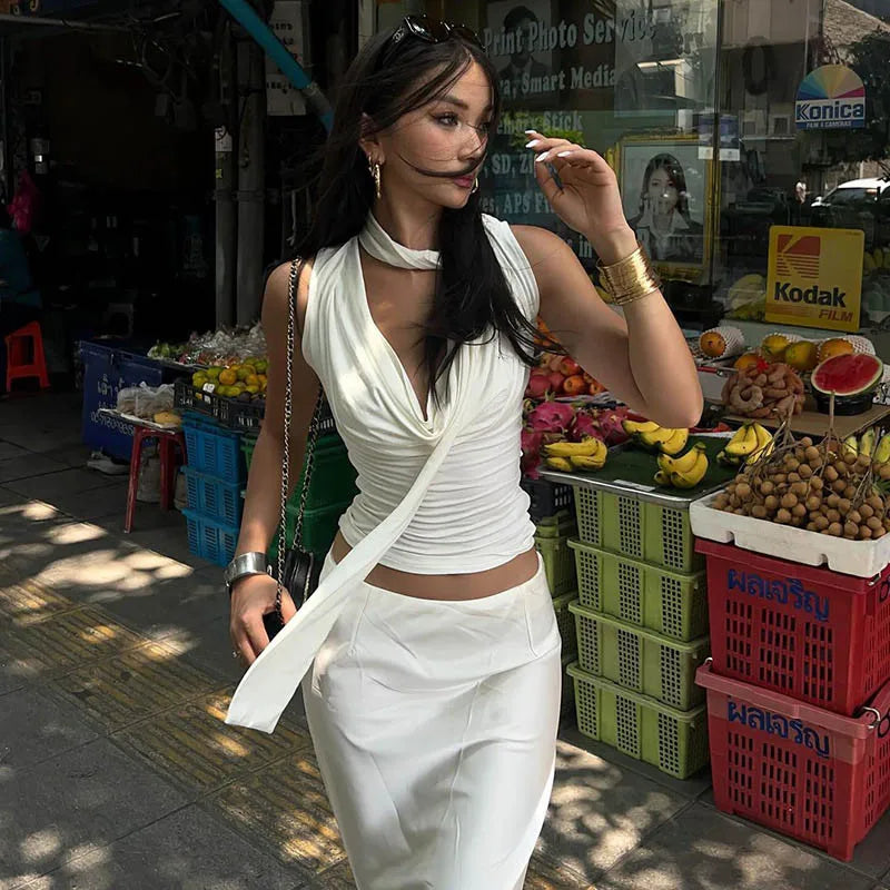Elegant V-Neck Tank