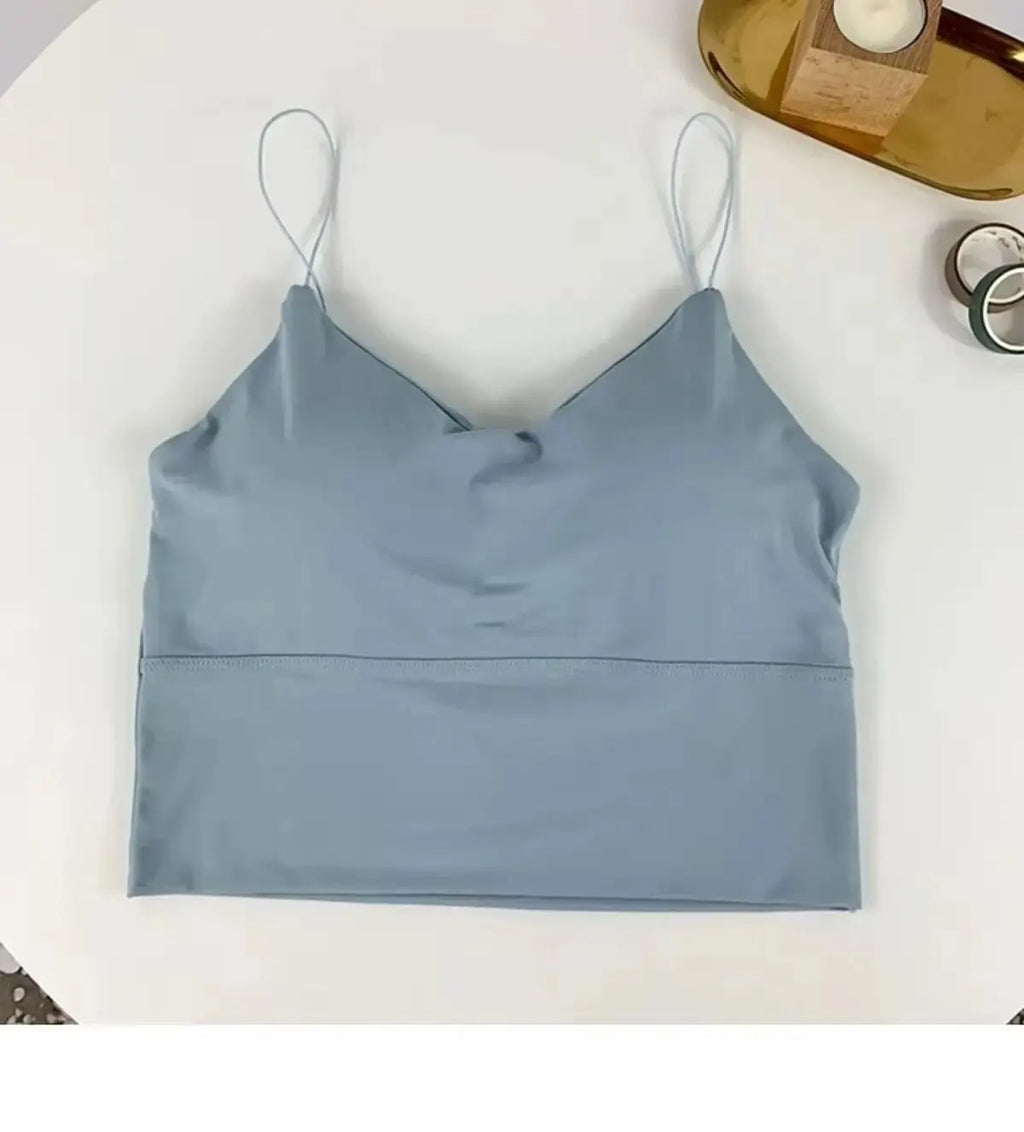 Seamless Ice Silk Padded Cami