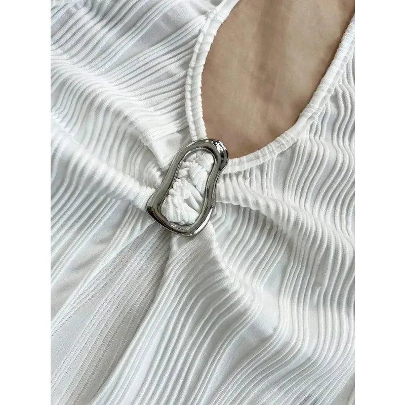 Split-Back Halter Top
