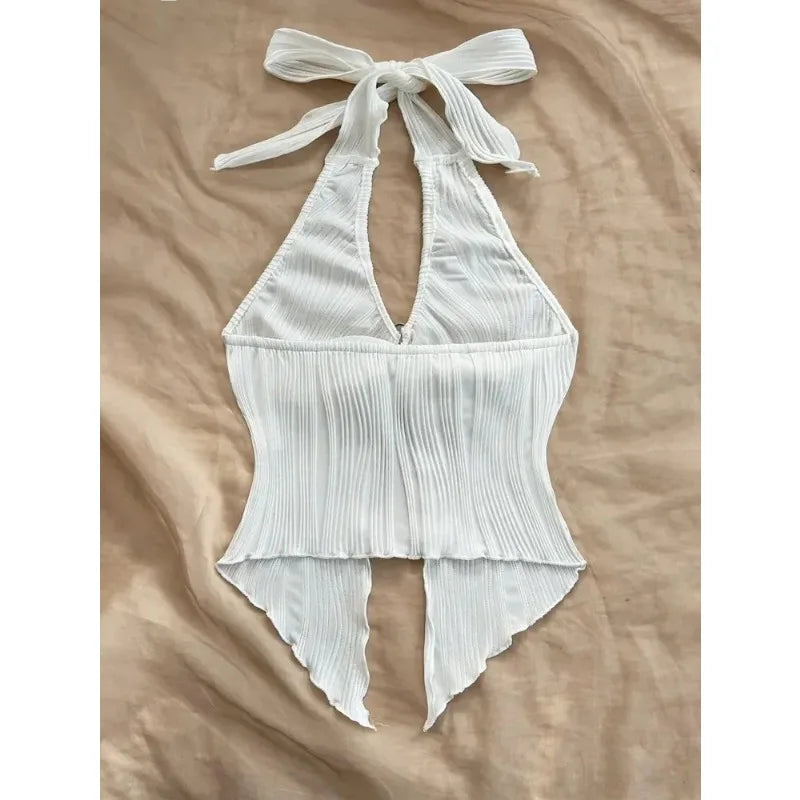 Split-Back Halter Top
