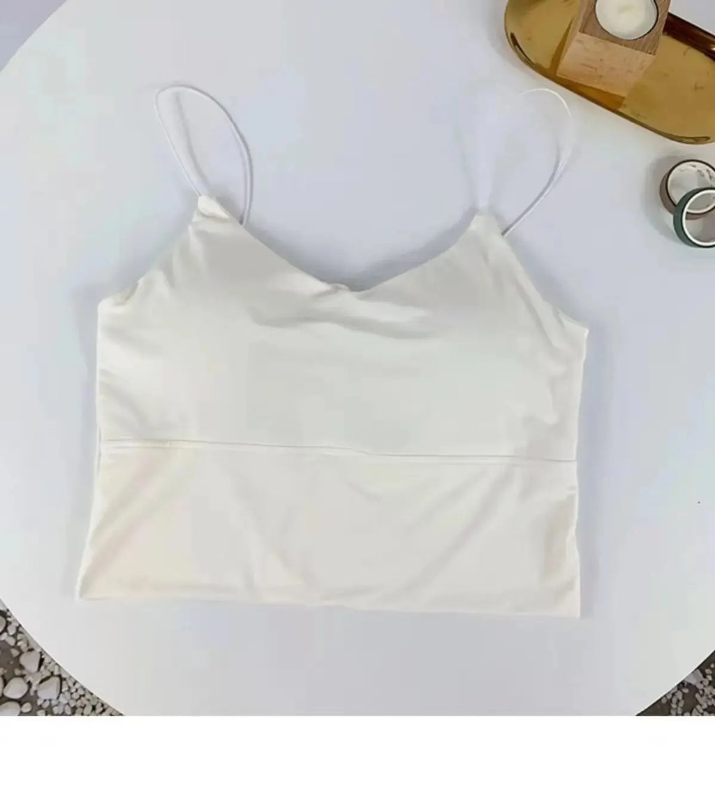 Seamless Ice Silk Padded Cami